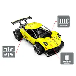 Автомобіль SPEED RACING DRIFT з р/к - AEOLUS (жовтий, акум.3,7V, 1:16) Sulong Toys SL-284RHY - мініатюра 7