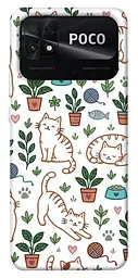TPU чохол Demsky Cats pattern для Xiaomi Poco C40