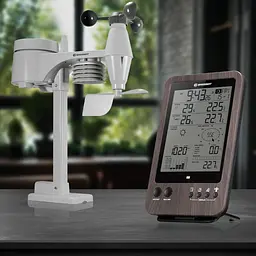 Метеостанція Bresser Weather Center 5-in-1 WTW Brown (7002512) - мініатюра 7
