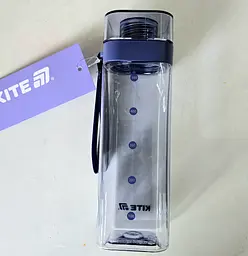 Пляшка для води "Kite" /K24-1209-1/блакитна, квадратна 550 мл (1/48) - мініатюра 2