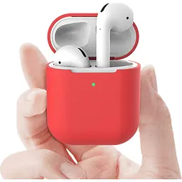 Чохол для навушників Apple AirPods 2 Silicone Case [Red] [41362] - мініатюра 2