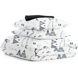 Комплект постільної білизни Cosas євро DREAM WIGWAM 200 x 220 см (WigwamDream_Black_200)