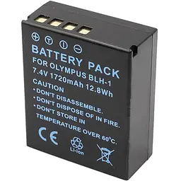Акумулятор PowerPlant Olympus BLH-1 1720mAh (декодований)
