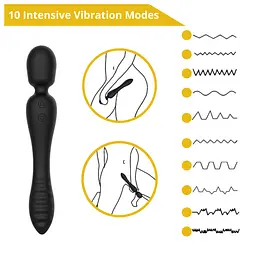 Вібратор - Erospace Sweet Play Wand & Vibrator 2in1 A8 - мініатюра 8