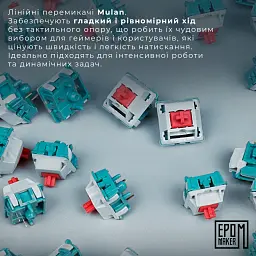Клавіатура Epomaker Shadow-X Mulan Switch White (SHX-W-M) [125690] - мініатюра 8