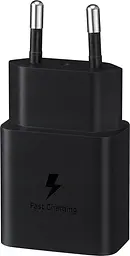 Сітчасте зарядне пристрій Samsung 15W Power Adapter (w/o Cable) - Чорний (EP-T1510NBEGEU) (6972210) - мініатюра 2