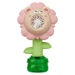 Мильні бульбашки Flower Bubble Machine BJC-5ABear-Pink зі світлом