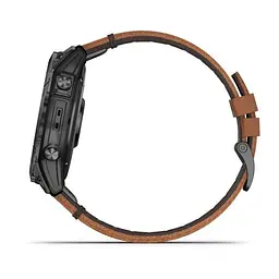 Смарт-годинник Garmin Epix Pro 2 Sapphire 51 mm Carbon G. DLC Tit. with Chestnut L. Band (010-02804-30) - мініатюра 8