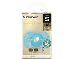 Пустушка фізіологічна Suavinex Gold Edition, +18 міс., блакитна (307862) - мініатюра 3