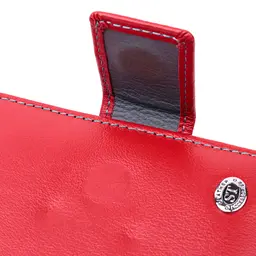 Жіночий вертикальний компактний гаманець із натуральної шкіри ST Leather 19437 червоний - мініатюра 8