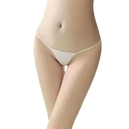 Стрінги 'Зайчик' зі спокусливим хвостиком S/M/L Білий K0537-2 - мініатюра 2