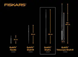 Тримач чорний Fiskars QuikFit (L) 1.56 м 136001 (1000661) - мініатюра 6