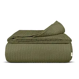 Плед-покривало Cosas Avocado Knitted Braid косичка 160х230 см авокадо (Blanket_90Avocado_KnittedBraid_160x230)