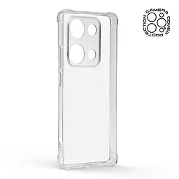 Прозрачный чехол для Xiaomi Redmi Note 14S 4G с защитой камеры и усиленными бортами, тонкий, силиконовый, бесцветный, ударопрочный, противоударный бампер с закрытой камерой, ArmorStandart (ARM82029) - мініатюра 2