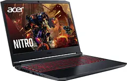 Ноутбук ACER Nitro 5 15.6" FHD 8/256GB, i5-11400H, GTX1650 4GB (AN515-57-536Q) Black (BOX) - мініатюра 2