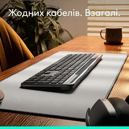 Клавіатура Logitech Slim Solar+ Bluetooth Graphite (920-013764) - мініатюра 4