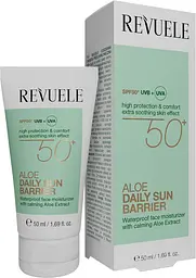 Крем для обличчя з Алое Aloe Daily Sun Barrier SPF 50+ Revuele 50 мл - мініатюра 2
