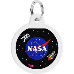 Адресник для собак і котів Waudog Smart ID з QR паспортом NASA, S, діаметр 25 мм - мініатюра 2