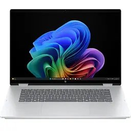 Ноутбук HP OmniBook X 16-as0005nn Flip NG AI, (BP9L3EA), Intel Core Ultra 7 256V до 4,8 ГГц, 16" 2K, 16 ГБ, SSD 512 ГБ, Intel Arc 140V, Windows 11 Home, сірий