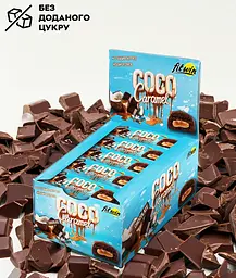 Батончик FitWin Coco Caramel No Sugar Added Шоколад 800 г (20 шт. х 40 г) - мініатюра 2