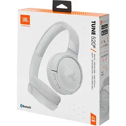 Навушники JBL Tune 520 BT (JBLT520BTWHT) бездротові накладні білі - мініатюра 5