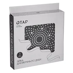 Верхній душ Qtap Hlavova D 230 мм круглий QTHLA107BLM45788 Black matt, Чорний матовий - мініатюра 4