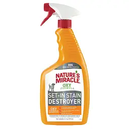 Спрей-знищувач Nature's Miracle Set-In Stain Destroyer. Oxy Formula для видалення плям і запахів від собак з формулою активного кисню 709 мл