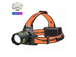 Ліхтар налобний X-BALOG 5000K АКБ 2*18650 NIGHT VISION FLUORESCENCE BL-T203-TG+COB(white+red) - мініатюра 3