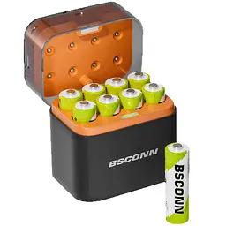 Акумуляторні батареї із зарядним кейсом Xiaomi BSCONN Li-ion AA 1.5V 2200 mAh 8 шт (TF-CD-009LDC) - мініатюра 1