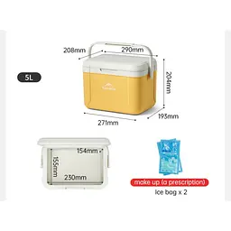 Туристичний холодильник Naturehike CNK2450CF012, 5 л, зелений - мініатюра 5