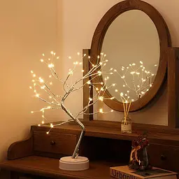 Світлодіодне дерево бонсай LED, 50 см, USB, теплий білий (WLS-9036-W) - мініатюра 4