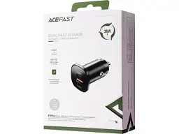 Автомобільний зарядний пристрій Acefast B1 mini 38 W Black (6974316280330) - мініатюра 2