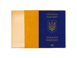 Обкладинка на паспорт ВІРНИЙ ДРУГ 100020 CRAZY "Тризуб" кемел - мініатюра 2