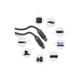 Кабель мультимедійний Optical Toslink 1.0m black Vention (BAEBF) - мініатюра 3
