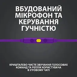 Навушники для геймерів Logitech G333 Gaming Earphones фіолетові (981-000936) - мініатюра 8