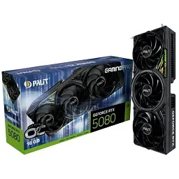 Відеокарта Palit GF RTX 5080 16GB GDDR7 GamingPro OC V1 (NE75080S19T2-GB2031Y)