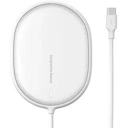Бездротовий зарядний пристрій Baseus Light Magnetic 15W для iPhone 12 Білий (WXQJ-02)