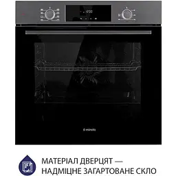 Духова шафа Minola EOD 6804 Platinum Gray сірий - мініатюра 3