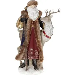 Декоративна статуетка "Санта з Оленем" Bona 22х15х38,5 см dec0008579