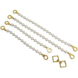 Перлинні наручники та поножі Lockink Pearl Bondage & RestRaint Set - мініатюра 6