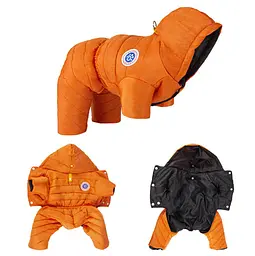 Комбінезон для собак та котів EcoToys Orange M помаранчевий A: 27 см B: 34 см C: 28 см 6935 - мініатюра 3