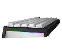 Механічна ігрова клавіатура HATOR HTK-3160-UA Skyfall 65 Wireless Aurum Sterling Switch USB, 2,4 ГГц, BT 5.3 Black-White - мініатюра 5