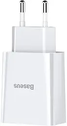 Зарядний пристрій Baseus Speed Mini Dual U Charger 10.5W White - мініатюра 3