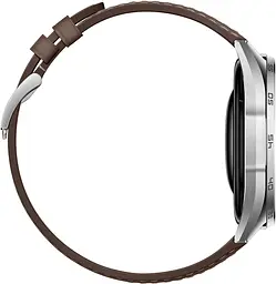 Смарт-годинник Huawei Watch GT 6 46mm Steel with Brown Composite Leather Strap (55020FTW) - мініатюра 3