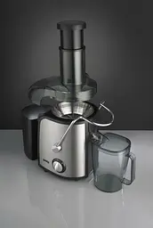 Gorenje Соковитискач відцентрований 800Вт, чаша-1.1л, макуха-1.5л, жолоб на ціле яблуко, пластик/метал, чорний - мініатюра 8