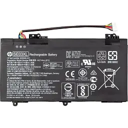 Акумулятор для ноутбуків HP Pavilion 14-al000 (SE03XL) 11.55V 3450mAh (original) (NB462001) - мініатюра 2