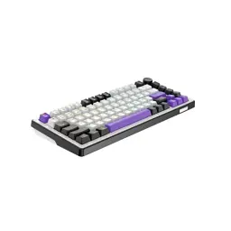 Клавіатура бездротова Hator Hellyberry HK75, White/Violet, Bluetooth / USB 2.4GHz / USB, механічна (перемикачі Hellyberry Linear), формат 75% (82 кнопки), RGB підсвічування з індивідуальним налаштуванням кожної кнопки, UA/EN, акумулятор 4000 mAh - мініатюра 4