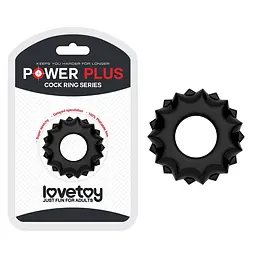 Ерекційне кільце Lovetoy Power Plus Cock Ring Series 4 см чорний - мініатюра 2