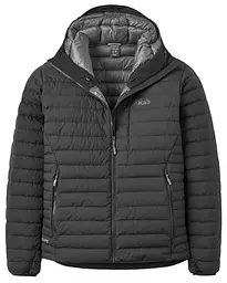 Чоловічий пуховик Rab Microlight Windstopper Hoody M Чорний