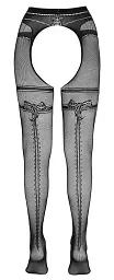 Колготки Cottelli Collection Crotchless Tights L/XL чорний - мініатюра 5
